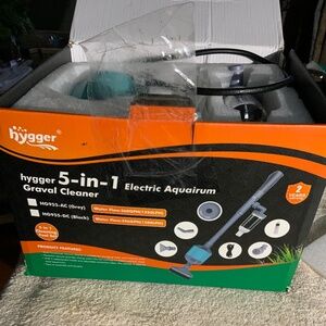 Hygger 5 in 1 Electric Aquarium Graval Cleaner 360GPH